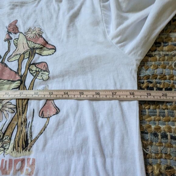 Mushroom Graphic L/S Tee (14/16) XS Grow Your Own Way Goblincore Gremlincore - Picture 4 of 7